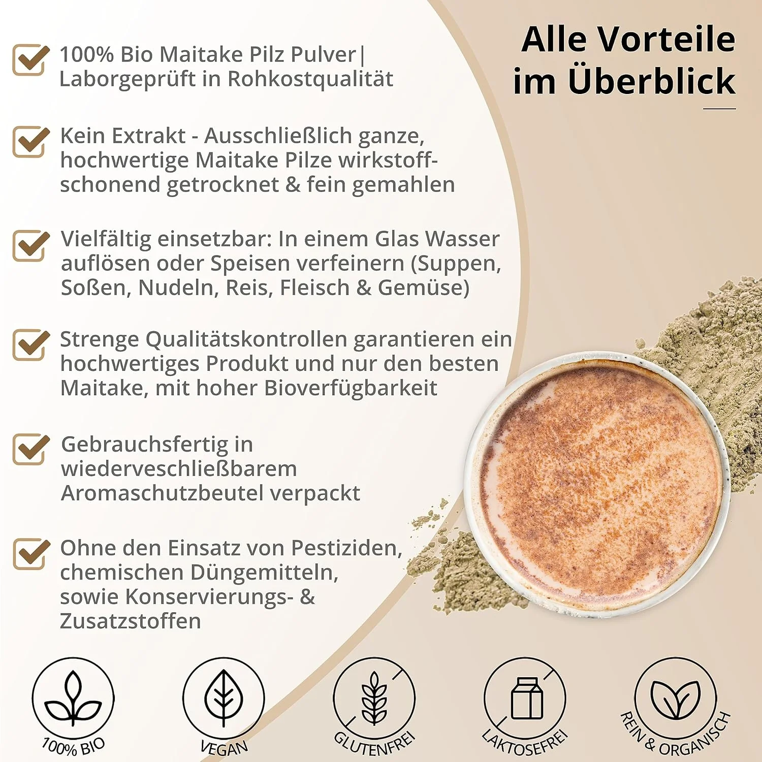 Bio Maitake Pulver 250g - Image 2